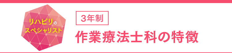 作業療法士科の特徴