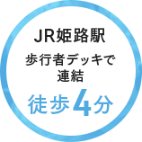 JR姫路駅　徒歩4分