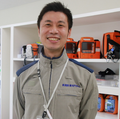 救急救命士科専任教員 犬塚先生